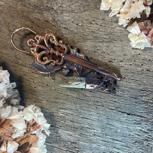 Bat Inner Beast Key Pendant w/ Chlorite Quartz