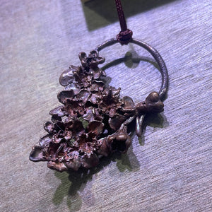 Waxflower Real Copper Plated Flower Pendant