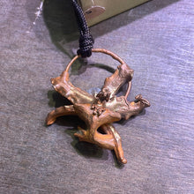 Load image into Gallery viewer, Orchid and Quartz Real Copper Plated Flower Pendant
