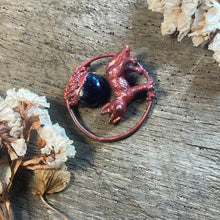 Load image into Gallery viewer, Fennec Fox and Blue Goldstone Inner Beast Pendant

