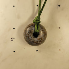 Load image into Gallery viewer, Fossil Dinosaur Gem Bone Hand Carved Big Bead Pendant
